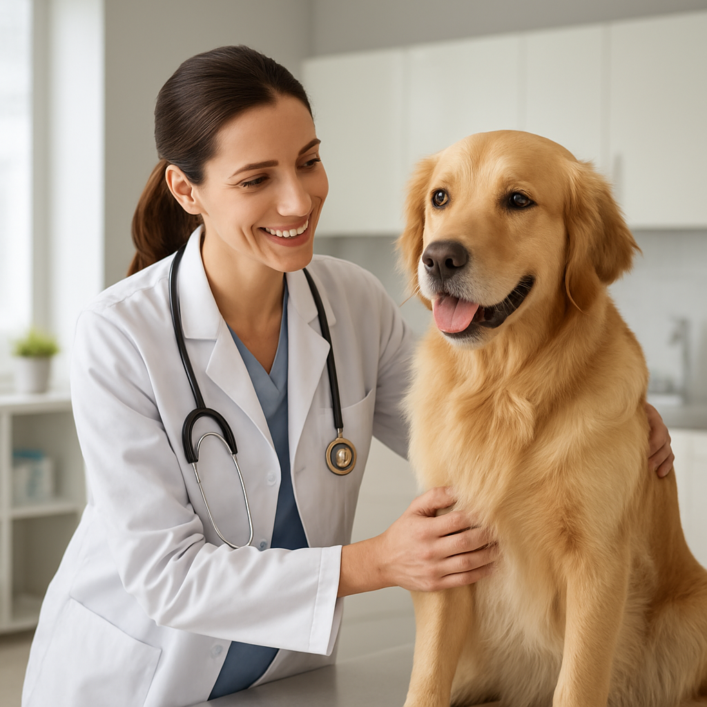 Vétérinaire prenant soin d'un animal